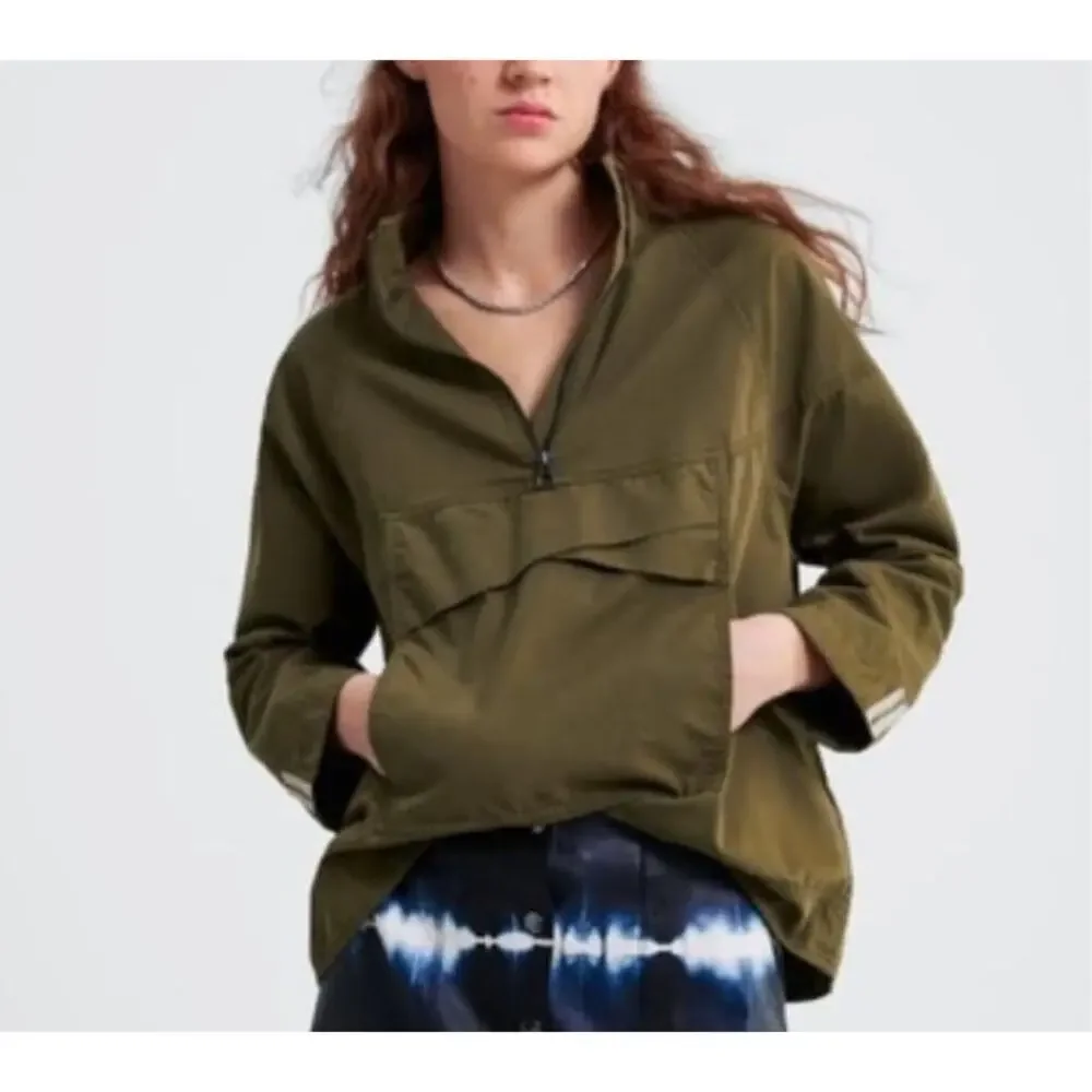 Zara Women's Green Pullover Jacket - Size Small - EUC - Picture 1 of 5